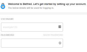 Create an account at Betfred