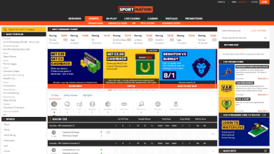 SportNation home page